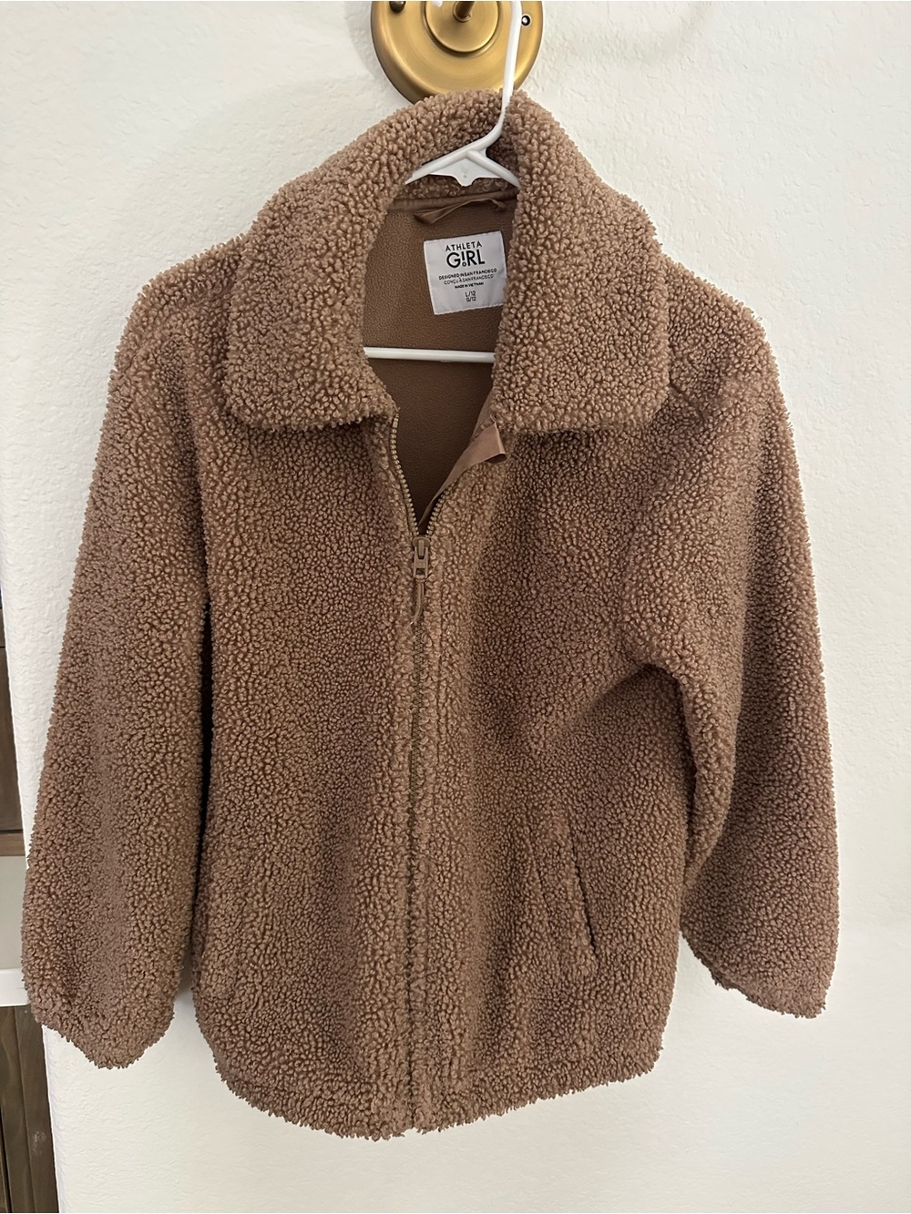 Athleta Girls teddy bear jacket